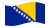 Bósnia e Herzegovina-Bandeira ondulante