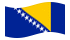 Bósnia e Herzegovina-Bandeira ondulante