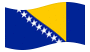 Bósnia e Herzegovina-Bandeira ondulante
