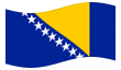 Bandeira animada Bósnia e Herzegovina