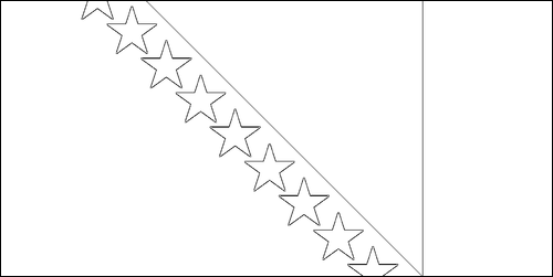 Contorno da bandeira de Bósnia e Herzegovina para colorir