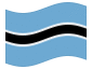 Bandeira animada Botsuana
