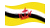 Brunei Darussalam-Bandeira ondulante