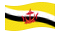 Brunei Darussalam-Bandeira ondulante