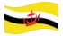 Brunei Darussalam-Bandeira ondulante