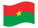 Burquina Faso-Bandeira ondulante