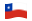 Chile-Bandeira ondulante