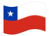 Chile-Bandeira ondulante