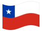 Bandeira animada Chile