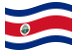 Costa Rica-Bandeira ondulante