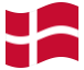Bandeira animada Dinamarca