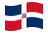 República Dominicana-Bandeira ondulante
