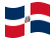 República Dominicana-Bandeira ondulante