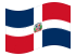 República Dominicana-Bandeira ondulante