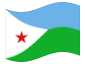 Bandeira animada Jibuti