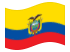Equador-Bandeira ondulante