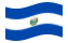 El Salvador-Bandeira ondulante