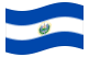 El Salvador-Bandeira ondulante