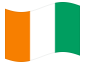 Bandeira animada Costa do Marfim