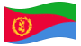 Eritreia-Bandeira ondulante