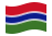 Gâmbia-Bandeira ondulante