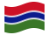 Gâmbia-Bandeira ondulante