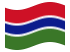 Gâmbia-Bandeira ondulante