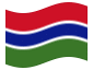 Bandeira animada Gâmbia