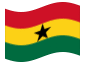 Bandeira animada Gana