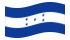 Honduras-Bandeira ondulante