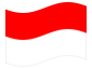 Bandeira animada Indonésia