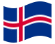 Bandeira animada Islândia