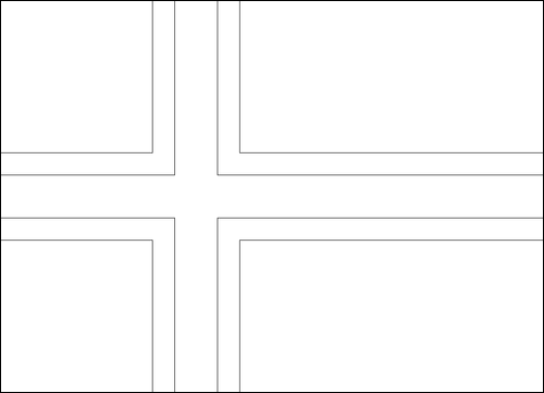 Contorno da bandeira de Islândia para colorir
