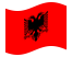 Albânia-Bandeira ondulante