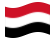 Iémen-Bandeira ondulante