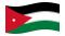 Jordânia-Bandeira ondulante