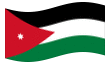 Bandeira animada Jordânia