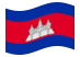 Camboja-Bandeira ondulante