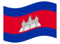 Bandeira animada Camboja