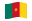 Camarões-Bandeira ondulante