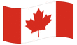Bandeira animada Canadá