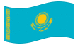 Bandeira animada Cazaquistão
