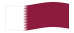Qatar-Bandeira ondulante