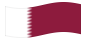 Qatar-Bandeira ondulante