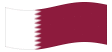 Qatar-Bandeira ondulante