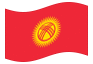 Bandeira animada Quirguizistão