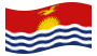 Kiribati-Bandeira ondulante