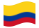 Colômbia-Bandeira ondulante