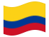 Colômbia-Bandeira ondulante