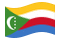 Comores-Bandeira ondulante